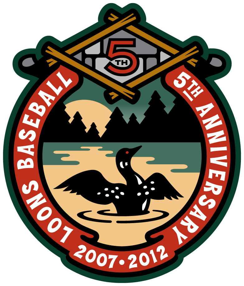 Great Lakes Loons 2012 Anniversary Logo iron on transfers for T-shirts
